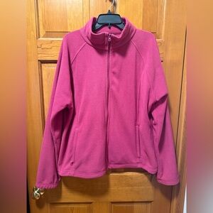Bit & Bridle Fuchsia Fleece Jacket Size 1X